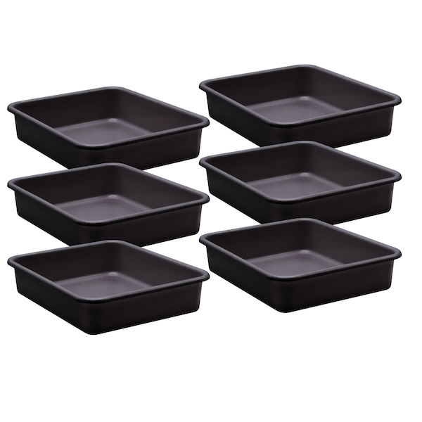 Teacher Created Resources Letter Tray, Plastic, Black, 6 PK 20434 - main